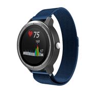 Strap-it Garmin Vivoactive 3 Milanese band (blauw)