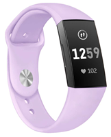 Strap-it Fitbit Charge 3 sport bandje (lavendel)