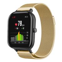 Strap-it Xiaomi Amazfit GTS Milanese band (goud)