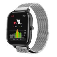Strap-it Xiaomi Amazfit GTS Milanese band (zilver)
