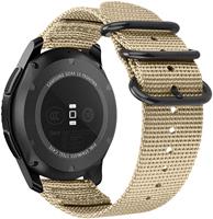 Strap-it Garmin Venu nylon gesp band (khaki)