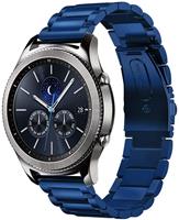 Strap-it Samsung Gear S3 stalen band (blauw)