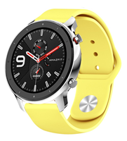 Strap-it Xiaomi Amazfit GTR sport band (geel)