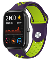 Strap-it Xiaomi Amazfit GTS sport band (paars/geel)