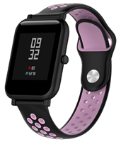 Strap-it Xiaomi Amazfit Bip sport band (zwart/roze)