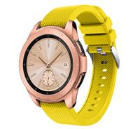 Strap-it Samsung Galaxy Watch siliconen bandje 41mm / 42mm (geel)