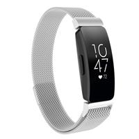 Strap-it Fitbit Inspire  Milanese band (zilver)