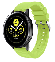 Strap-it Samsung Galaxy Watch Active silicone band (lichtgroen)