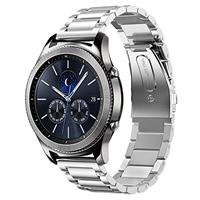 Strap-it Samsung Gear S3 stalen band (zilver)