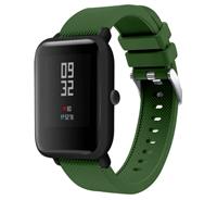 Strap-it Xiaomi Amazfit Bip silicone band (legergroen)
