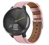 Strap-it Garmin Vivomove HR bandje leer (roze)