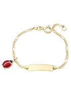 amor ID armband voor meisjes, goud 375