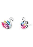 Herzengel Paar Ohrstecker »Schwan, HEE-SWAN«, mit Emaille