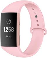 Strap-it Fitbit Charge 4 sportband (roze)