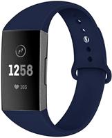 Strap-it Fitbit Charge 4 sportband (donkerblauw)