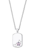 Prinzessin Lillifee Kette mit Anhänger »Plakette mit Stern, 2027207«, mit Zirkonia