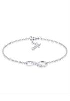 Elli Dames Oneindigheidssymbool met Zirkonia Kristallen in 925 Sterling Zilver