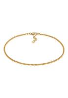 Elli Dames Curb Chain Basic Tijdloos Discreet Verstelbaar in 925 Sterling Zilver