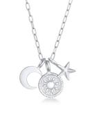 Elli Dames Zon Maan Ster Hanger Astro Trend Blogger in 925 Sterling Zilver