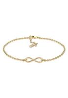 Elli dames met oneindigheidssymbool in 925 sterling zilver verguld