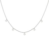 CAÏ Collier »925 Silber rhodiniert Anhänger Kleeblatt«, Glänzend