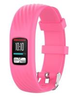 Strap-it Garmin Vivofit 4 siliconen bandje (knalroze)