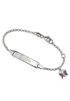 Firetti Silberarmband »ID Armband mit Schmetterling«, mit Kristallsteinen