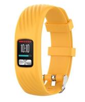 Strap-it Garmin Vivofit 4 siliconen bandje (geel)