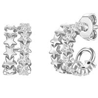 Glanzstücke München Paar Creolen »Set: GSM571« (2-tlg), aus Sterling Silber
