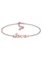 Elli dames love lettering in 925 sterling zilver rose gold plated