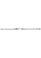 Firetti Silberarmband »ID-Armband mit Gravur, in Figarokettengliederung, massiv«
