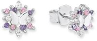 Prinzessin Lillifee Oorbellen voor meisjes, 925 Sterling zilver, zirkonia synth. | vlinder