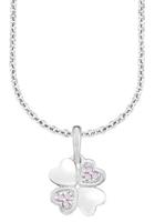 Amor Kette mit Anhänger »Kleeblatt, 2021273«, mit Zirkonia