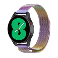 Strap-it Samsung Galaxy Watch 4 - 44mm Milanese band (regenboog)