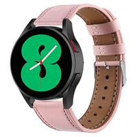 Strap-it Samsung Galaxy Watch 4 - 44mm leren bandje (roze)