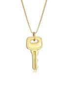 KUZZOI Heren Venetiaanse Sleutelhanger Trend Massief in 925 Sterling Zilver Verguld