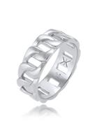 KUZZOI KUZZOI Ring Heren Statement Massief Trend Cool geoxideerd in 925 Sterling Zilver