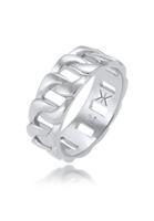 Kuzzoi Silberring »Herren Chunky Chain Look Panzerglieder 925 Silber«