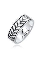 Kuzzoi Silberring »Herren Bandring Used Vintage Retro 925 Silber«