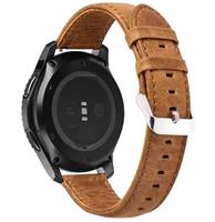 Strap-it Samsung Galaxy Watch 4 Classic leren bandje (bruin)