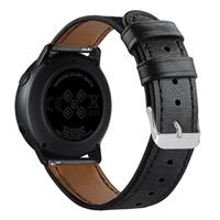 Strap-it Samsung Galaxy Watch 4 Classic 42mm leren bandje (strak-zwart)