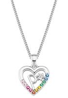Prinzessin Lillifee Kette mit Anhänger »Herz/Buchstaben, 2027876«, mit Zirkonia
