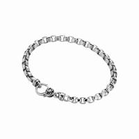 GIORGIO MARTELLO MILANO Armband »eckige Glieder, gebürstet / glanz, Silber 925«