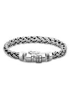 Kuzzoi Armband »Herren Panzer Glieder Kastenverschluss 925 Silber«