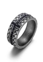 Firetti Fingerring »Woven, strukturiert«, mit Zirkonia (synth)