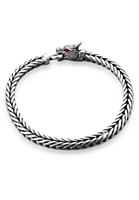 KUZZOI Herrn Armband Drache Ringverschluss 925er Silber