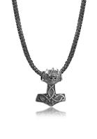 Kuzzoi Kette mit Anhänger »Herren Thor´s Hammer Keltischer Knoten 925 Silber«