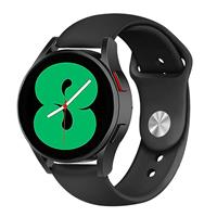 Strap-it Samsung Galaxy Watch 4 sport band (zwart)
