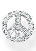 Thomas Sabo Single-Ohrstecker »Peace silber, Peace gold, H2218-051-14, H2218-414-14«, mit Zirkonia (synth)
