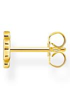 Thomas Sabo Single-Ohrstecker »Kleeblatt gold, Kleeblatt silber, H2215-051-14, H2215-414-14«, mit Zirkonia (synth)